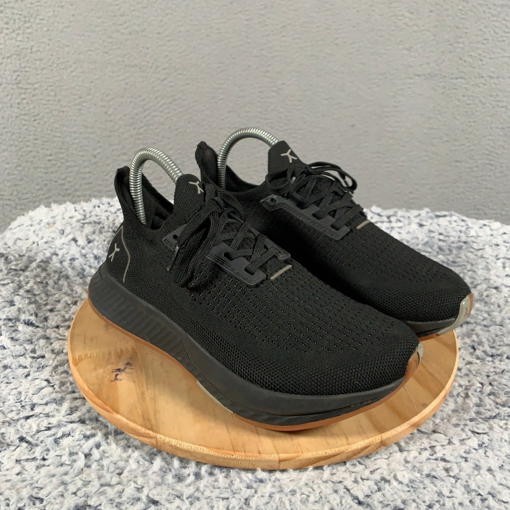 Flux Footwear Adapt Trainer Shoes Womens 6.5 Black Knit Barefoot Zero Drop Gym